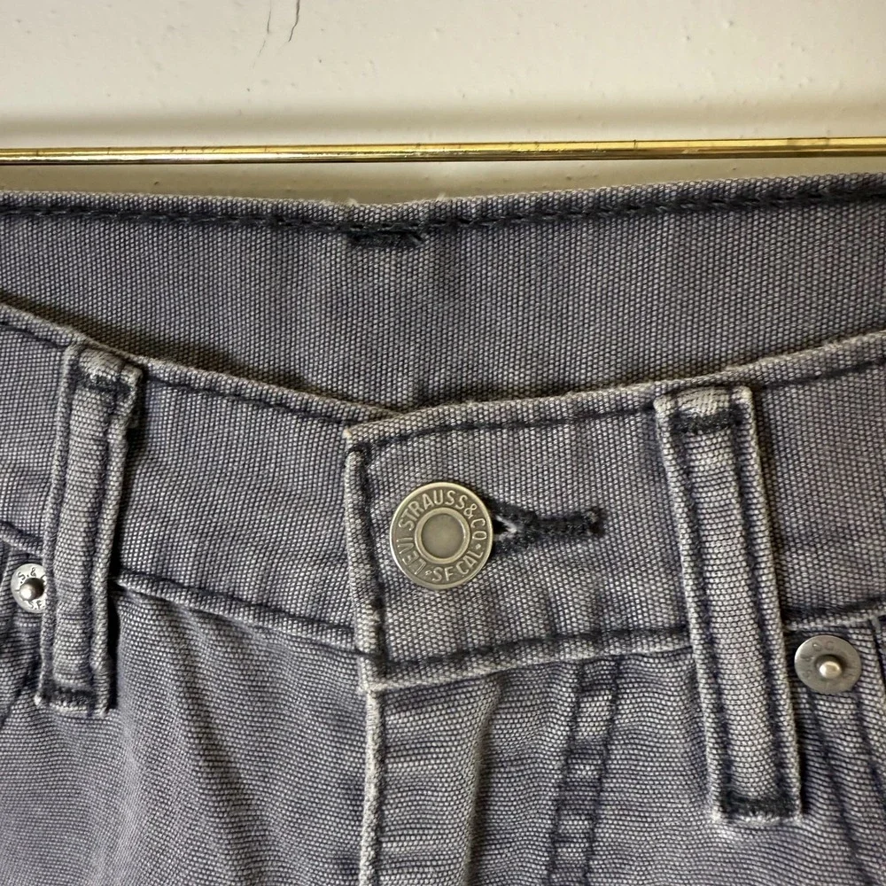 Levi's 514 Denim Jeans Men's 32 Courier Gray Button 5-Pockets Straight-Fit‎